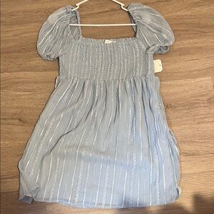 Altar'd State Light Blue Mini Dress